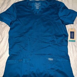 Cherokee Revolution Teal Scrub Top